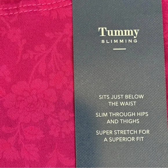 🆕 Women’s Charter Club Pink Fancy Skinny Ankle Pants – Size 12 🆕 - Picture 5 of 16